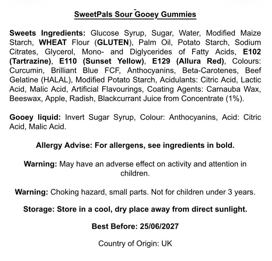 SweetPals Sour Gooey Gummies